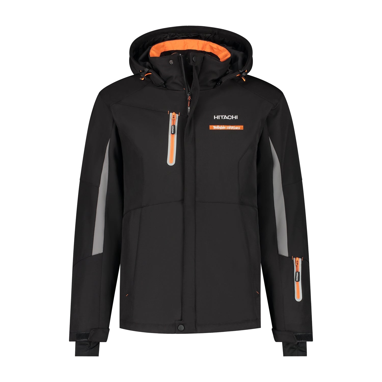 Winter softshell jacket black/grey 16