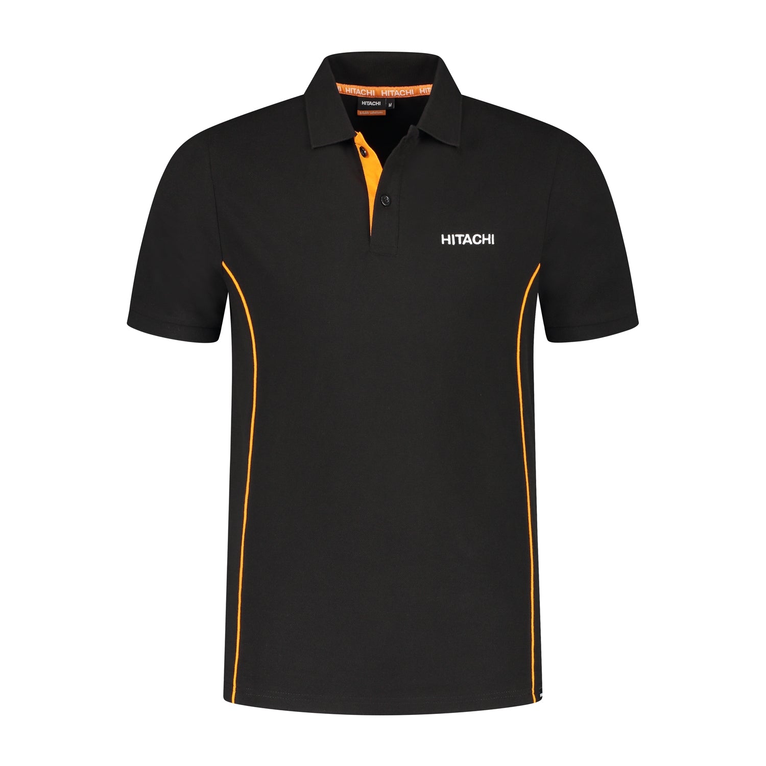 Polo Black -21 with orange piping